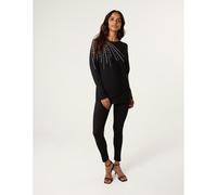 Blue Vanilla Jumper With Shoulder Embellishment - M-L - Black