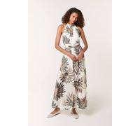 Blue Vanilla Khaki Halter Neck Occasion Dress Khaki L