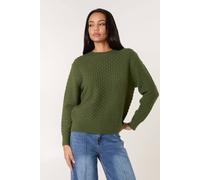 Blue Vanilla Khaki Longe Sleeve Slip On Round Neck Jumper Khaki