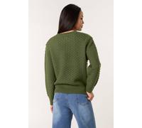 Blue Vanilla Khaki Textured Knit Jumper Khaki