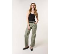 Blue Vanilla Khaki Wide Leg Pocket Trousers Khaki L/XL