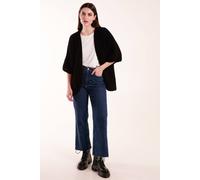 Blue Vanilla Women's Knitted Mid Length Cardigan in Black Blue Vanilla Black One Size