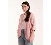 Blue Vanilla Knitted Mid Length Cardigan - One Size - Pink