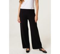 Blue Vanilla Knitted Wide Leg Trousers - S-M - Black