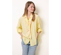 Blue Vanilla Scarf Viscose Crinkle Shirt - One Size - Light Yellow