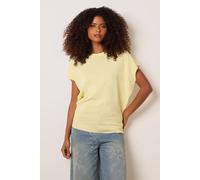 Blue Vanilla Lemon Short Sleeve Texture Knit Top Lemon S/M