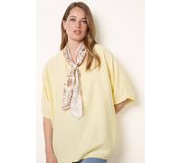 Blue Vanilla Scarf Viscose Top - One Size - Light Yellow