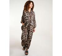 Blue Vanilla Leopard Printed Shirt Set - S-M - Brown