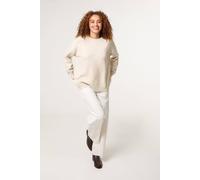 Blue Vanilla Light Brown Argyle Stitch Detail Jumper Light Brown L/XL
