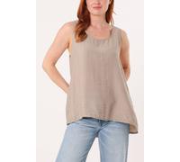 Blue Vanilla Light Brown Sleeveless Top Light Brown S/M