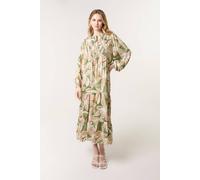 Blue Vanilla Women's Light Green Floral Print Long Dress Blue Vanilla Light Green One Size