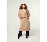 Blue Vanilla Long Fluffy Coat - L - Light Brown