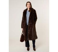 Blue Vanilla Long Fluffy Coat - M - Brown