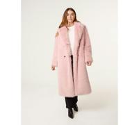 Blue Vanilla Long Fluffy Coat - M - Pink