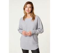 Blue Vanilla Long Sleeve Diamante Detailed Batwing Jumper - M-L - Grey