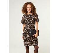 Blue Vanilla Black Mark Making Crew Neck Dress Black S