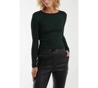 Blue Vanilla Metallic Detail Jumper In Green Green M