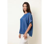 Blue Vanilla Mid Denim Wash Top - One Size - Blue