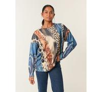 Blue Vanilla Mix Animal Patterns Jumper - One Size - Light Brown