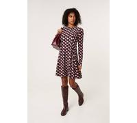 Blue Vanilla Multi Crew Neck Mini Dress Multi L/XL
