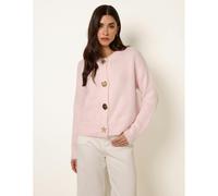 Blue Vanilla Women's Pink Multi Gold Button Cardigan | Size: Medium/Large Blue Vanilla Pink M/L