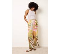 Blue Vanilla Paper Bag Wide Leg Trousers - M - Multicoloured