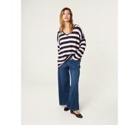 Blue Vanilla Women's Blue Multi Stretch Wide Leg Jeans | Size: XL Blue Vanilla Blue XL