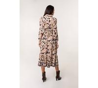 Blue Vanilla Navy Border Print Shirt Dress Navy XL