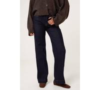 Blue Vanilla Navy Dark Denim Wide Leg Jeans Navy 12