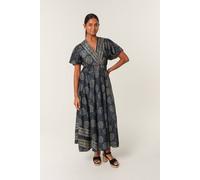 Blue Vanilla Navy Double V Neck Dress Navy L/XL