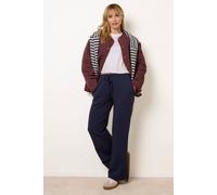 Blue Vanilla Drawstring Soft Jersey Joggers - L - Navy