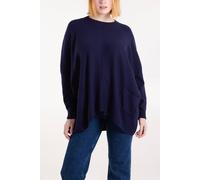 Blue Vanilla Navy Round Neck Pocket Jumper Navy