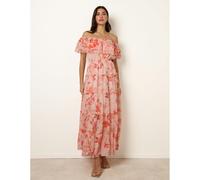 Blue Vanilla Off The Shoulder Maxi Dress - S - Pink