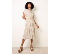 Blue Vanilla Women's Off White Paisley Print Dress in Cream | Size: Large Blue Vanilla Cream L