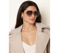 Blue Vanilla Ombre Lens Aviator Sunglasses - One Size