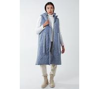 Blue Vanilla Onion Quilted Gilet In Dark Grey Dark Grey S