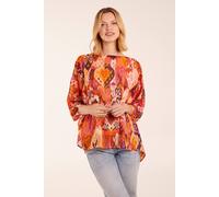 Blue Vanilla Women's Oversized Kimono Top in Orange | Size: S/M Blue Vanilla Orange S/M