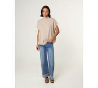 Blue Vanilla Women's Light Brown Oversized Sleeveless Jumper | Size: 10-12 Blue Vanilla Light Brown 10-12