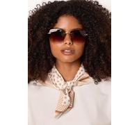 Blue Vanilla Frameless Oversized Sunglasses - One Size