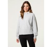 Blue Vanilla Peter Pan Embellished Jumper - M-L - Grey