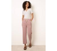Blue Vanilla Elasticated Waist Trouser With Drawstring - M - Pink