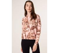 Blue Vanilla Women's Pink Flower Sequin Detailed Jumper | Size: S/M Blue Vanilla Pink S/M