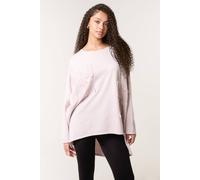 Blue Vanilla Women's Pink Lace Bow Sweat Top Blue Vanilla Pink One Size