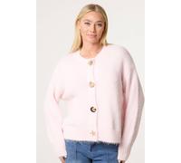 Blue Vanilla Pink Multi Gold Button Cardigan Pink M/L