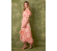 Blue Vanilla Off The Shoulder Maxi Dress - S - Pink