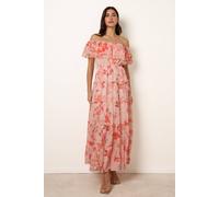 Blue Vanilla Pink Off The Shoulder Maxi Dress Pink L