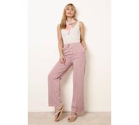 Blue Vanilla Seam Detail Trousers - L - Pink