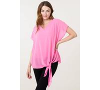 Blue Vanilla Women's Pink Tie Knot Diamante Top Blue Vanilla Pink One Size