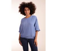 Blue Vanilla Pleated Batwing Top Blue One Size