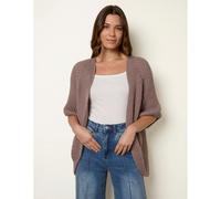 Blue Vanilla Women's Light Brown Pointelle Knit Cardigan | Size: S/M Blue Vanilla Light Brown S/M